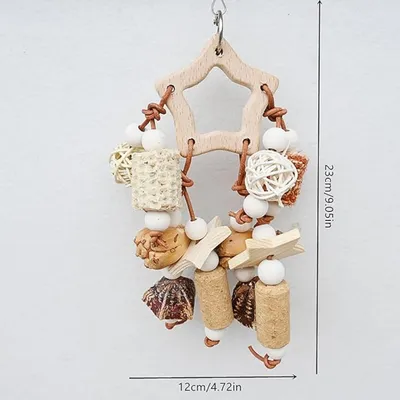 Pet Planet Perroquets Jouet de Mâchouillage en Bois