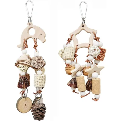 Pet Planet Perroquets Jouet de Mâchouillage en Bois