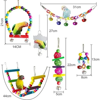Pet Planet Perroquets Jouet Coloré Suspendu