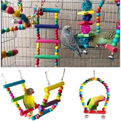 Pet Planet Perroquets Jouet Coloré Suspendu