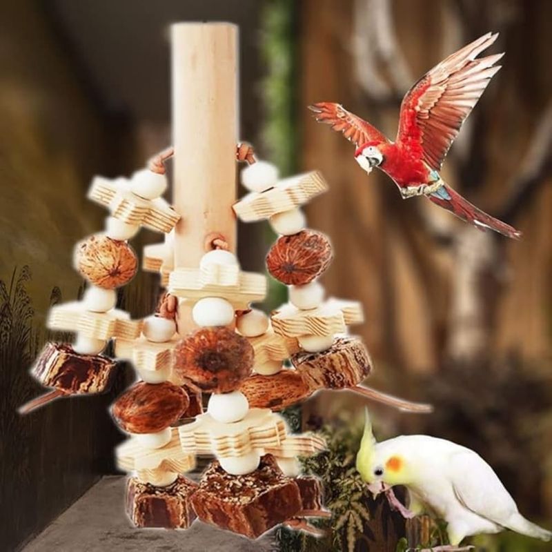 ZooVenture Grappes de jouets à mâcher pour perroquets