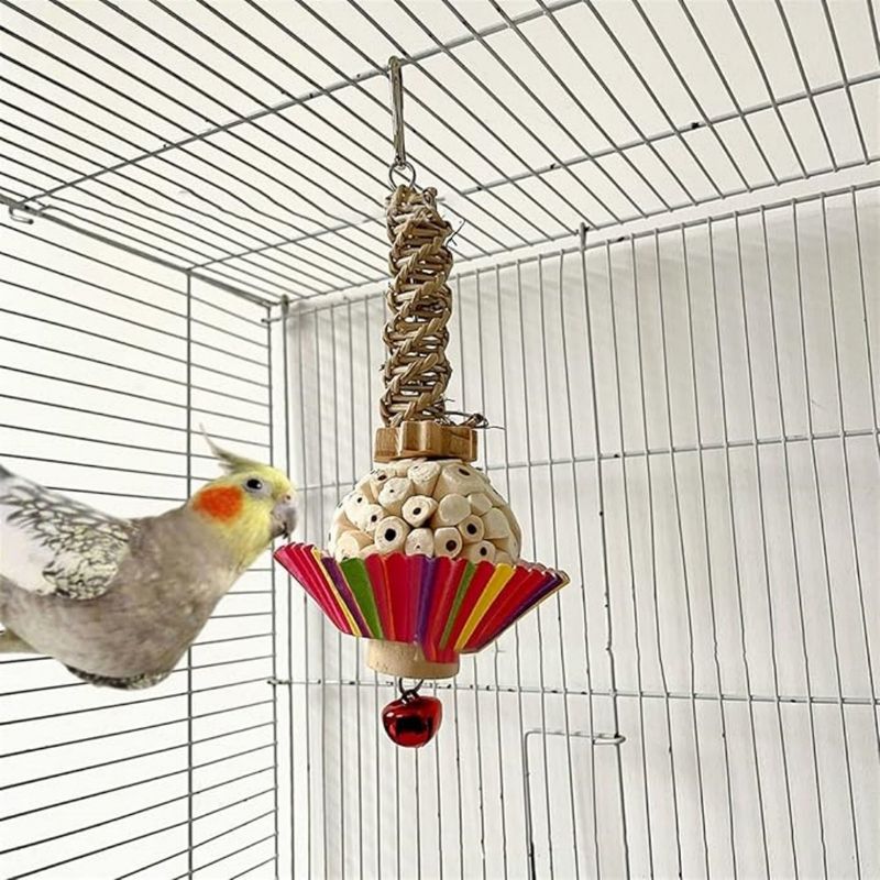 Pet Planet Perroquets Jouet De Râclage De Bois De Papyrus