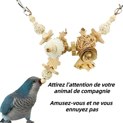 Pet Planet Perroquets Jouet En Boule De Rizier Naturel