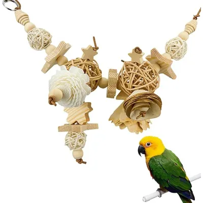 Pet Planet Perroquets Jouet En Boule De Rizier Naturel