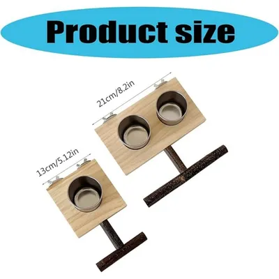 ZooVenture Avec Perchoir Mangeoire en Bois pour Oiseaux