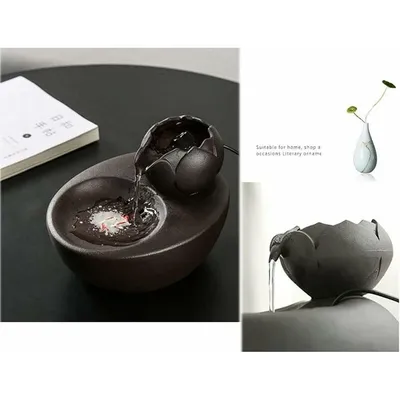 Fontaine d’eau - En céramique - Idéale pour chat et animal de compagnie