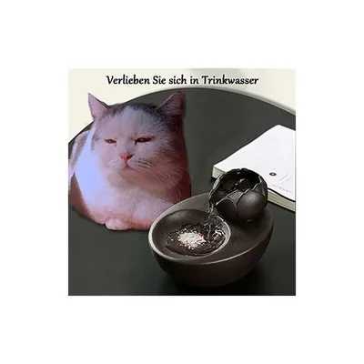 Fontaine d’eau - En céramique - Idéale pour chat et animal de compagnie
