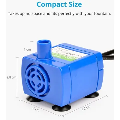 Pompe de Fontaine à Chat Chien, Pompe à Eau Submersible pour Animaux