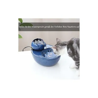 Fontaine d’eau - En céramique - Idéale pour chat et animal de compagnie