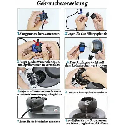 Fontaine d’eau - En céramique - Idéale pour chat et animal de compagnie