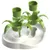 AIKIOU-TINKAT INTERACTIVE BOWLS FLOWER BLANC/VERT