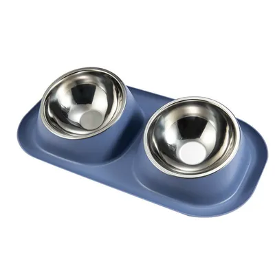 Petopia  Double gamelle en inox pour chien et chat