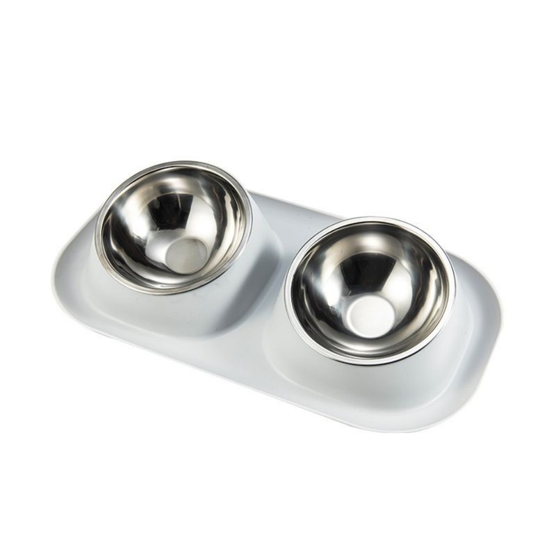 Petopia  Double gamelle en inox pour chien et chat