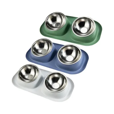 Petopia  Double gamelle en inox pour chien et chat