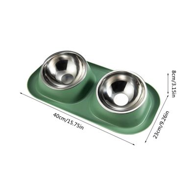 Petopia  Double gamelle en inox pour chien et chat