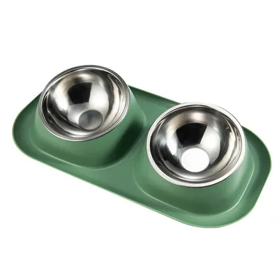 Petopia  Double gamelle en inox pour chien et chat