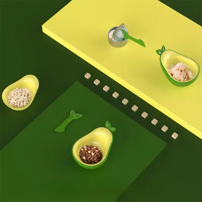 Pet Planet Bol multifonction en forme d'avocat