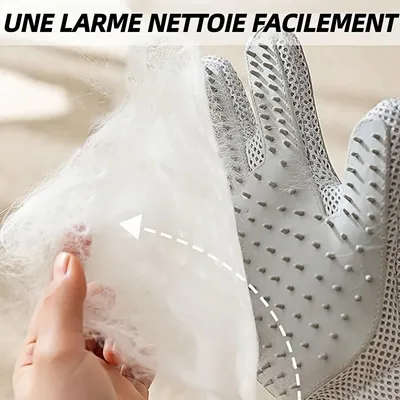 ZooVenture 2 En 1 Gants De Toilettage Pour Chiens Et Chats