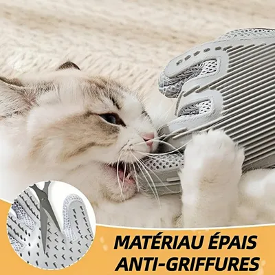 Pet Planet ZooVenture 2 En 1 Gants De Toilettage Pour Chiens Et Chats