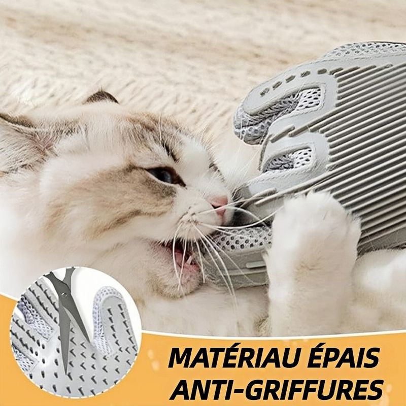ZooVenture 2 En 1 Gants De Toilettage Pour Chiens Et Chats