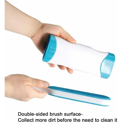 Brosse Anti Poils Animaux Chat & Chien - Brosse de Nettoyage Réutilisable