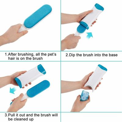 Brosse Anti Poils Animaux Chat & Chien - Brosse de Nettoyage Réutilisable