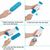 Brosse Anti Poils Animaux Chat & Chien - Brosse de Nettoyage Réutilisable