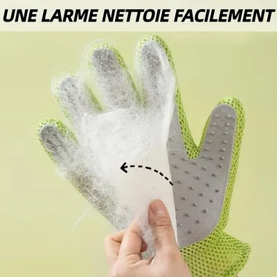 ZooVenture 2 En 1 Gants De Toilettage Pour Chiens Et Chats