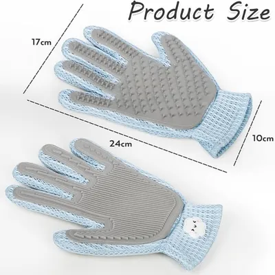 ZooVenture 2 En 1 Gants De Toilettage Pour Chiens Et Chats