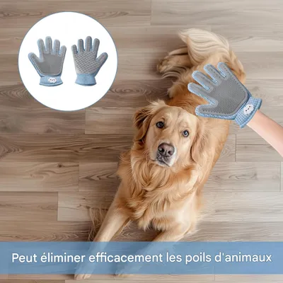 ZooVenture 2 En 1 Gants De Toilettage Pour Chiens Et Chats