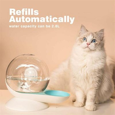 Distributeur d'eau Automatique pour Chien Chat, en Forme d'escargot 2.8 L