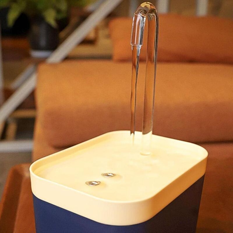 1,5 l - Fontaine à eau rechargeable pour chats, petits chiens et oiseaux