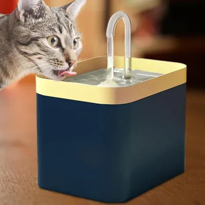1,5 l - Fontaine à eau rechargeable pour chats, petits chiens et oiseaux