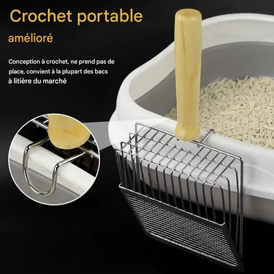 IntiMeg Pelle à litière en métal pour chat