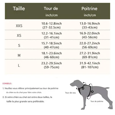 Petopia Harnachement pour chien en style gilet