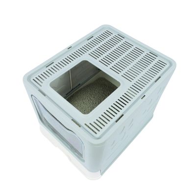M-PETS Maison de toilette - SILE TOP - Grise - 51 x 41 x 12.5 cm