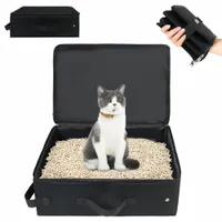 FurryFusion Bac à litière de voyage pour chat