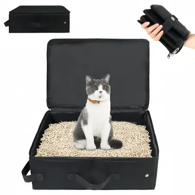 FurryFusion Bac à litière de voyage pour chat FurryFusion Bac à litière de voyage pour chat