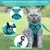 IntiMeg Harnais réglable anti - éclatement pour chat avec laisse
