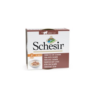 SCHESIR - boite 70 g. - Chat - en sauce Thon avec saumon - 14 X 70GR
