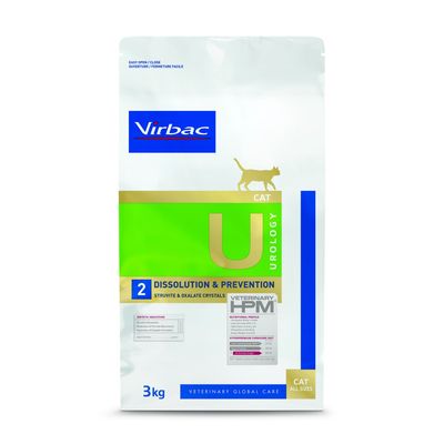 VIRBAC -   CHAT VET HPM CAT U2 UROLOGY DISSOLUTION ET PREVENTION 1,5 kg