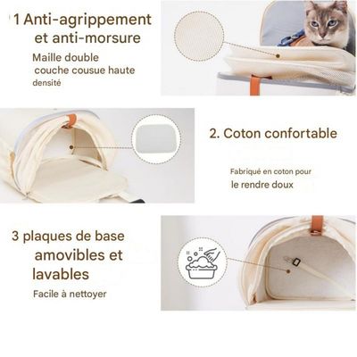 Petopia Sac à dos pour animaux de compagnie pliable