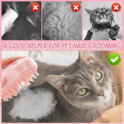 IntiMeg Brosse à vapeur 3 en 1 pour chiens et chats