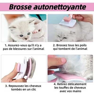 ZooVenture Autonettoyante Brosse Pour Chiens Et Chats