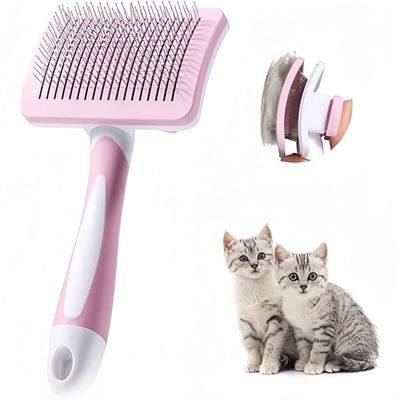 ZooVenture Autonettoyante Brosse Pour Chiens Et Chats Rose