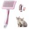 ZooVenture Autonettoyante Brosse Pour Chiens Et Chats Rose