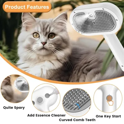IntiMeg Brosse à vapeur pour chiens et chats