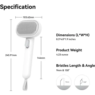 Pet Planet Chats Peigne Pour Éliminer Les Poils Flottants