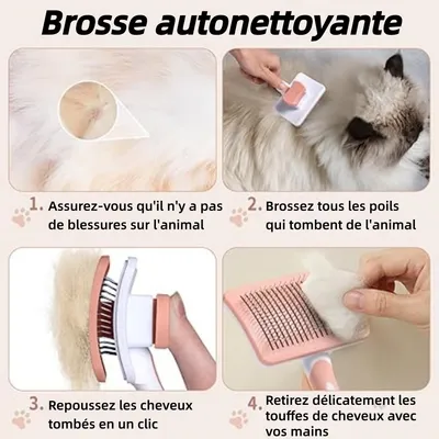 Pet Planet ZooVenture Autonettoyante Brosse Pour Chiens Et Chats
