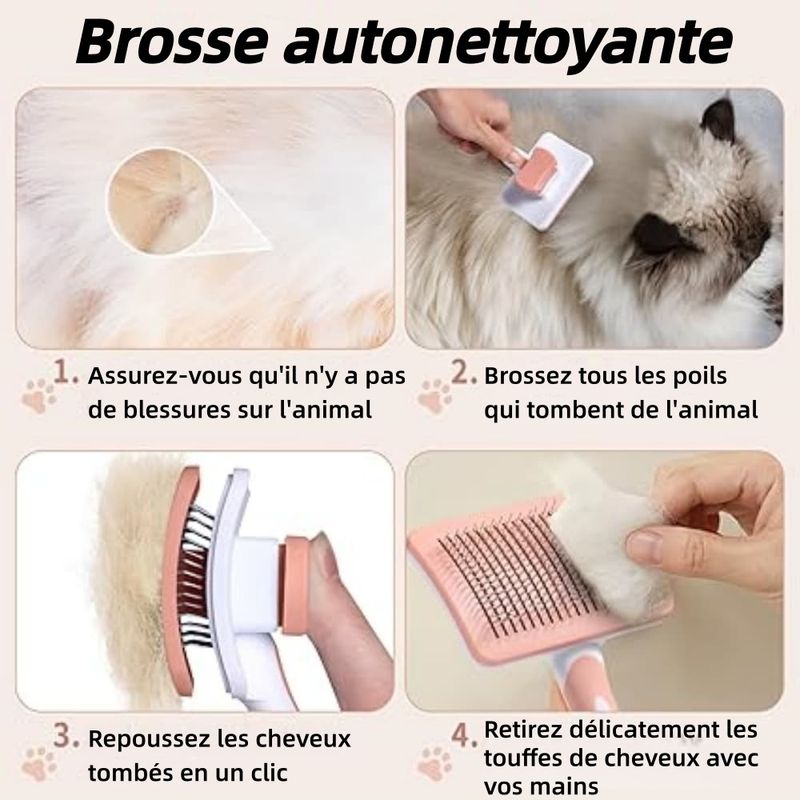 ZooVenture Autonettoyante Brosse Pour Chiens Et Chats